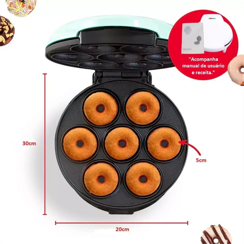 Máquina de Mini Donuts - Deliciosos Donuts em Minutos!