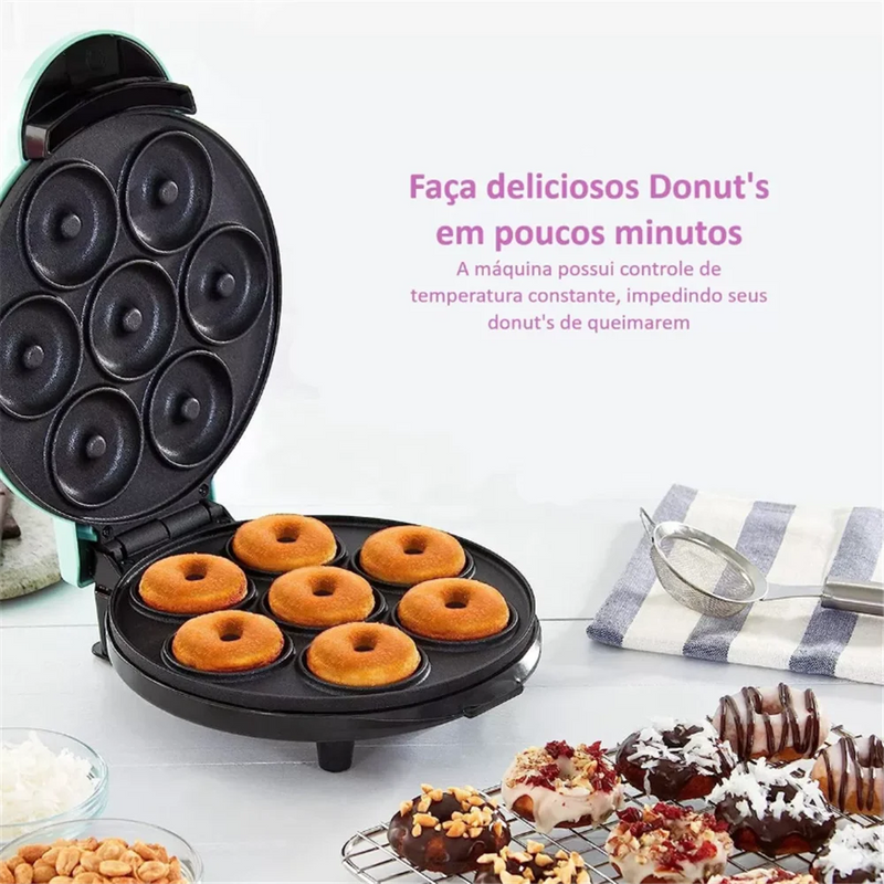 Máquina de Mini Donuts - Deliciosos Donuts em Minutos!