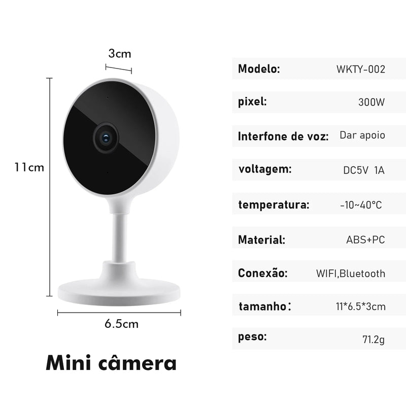 Câmera de Vigilância Tuya - Ideal para ambientes internos