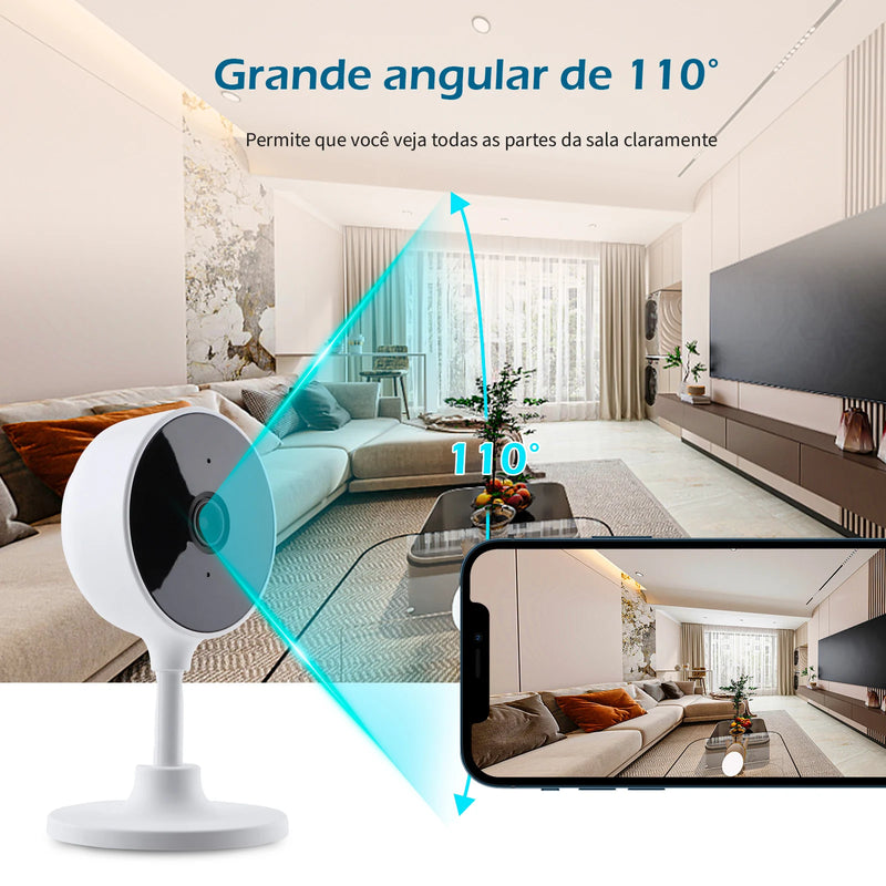 Câmera de Vigilância Tuya - Ideal para ambientes internos