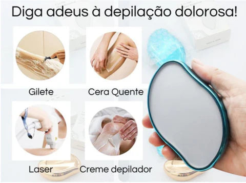 Depiladora indolor de cristal