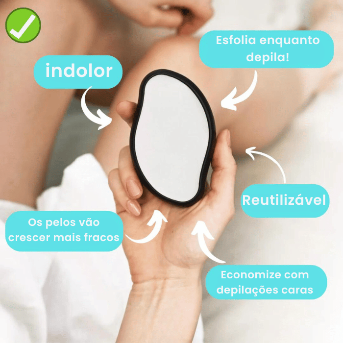 Depiladora indolor de cristal